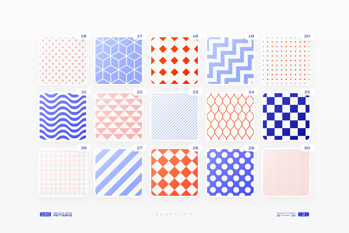 150 Geometric Seamless Patterns Set, a Pattern Graphic by Samolevsky (Photo 3 of 20)