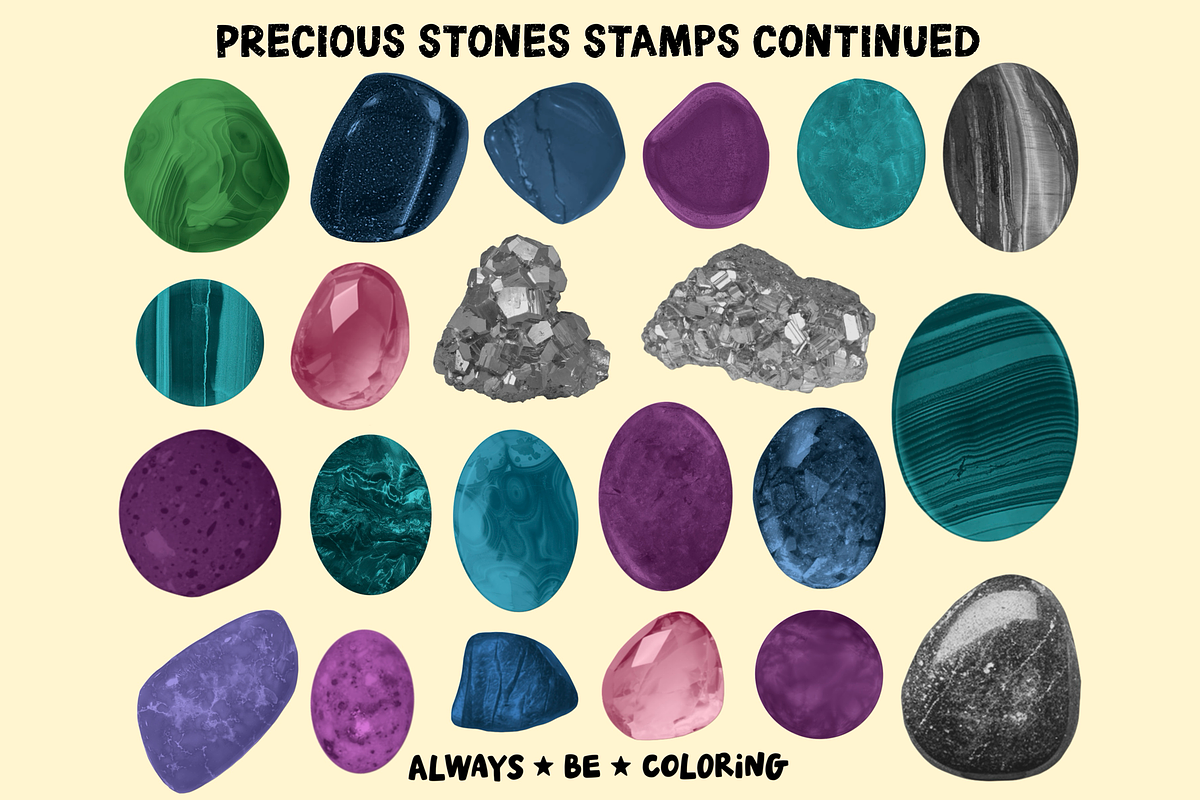 Procreate Precious Stones Brush Set, a Brush Add-On by AlwaysBeColoring (Photo 5 of 10)