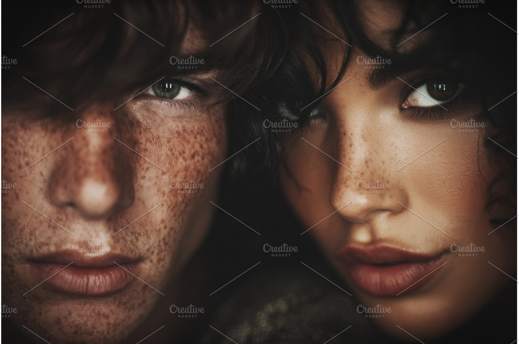 The image of a freckled girl and a, a Person Photo by ZinetroN