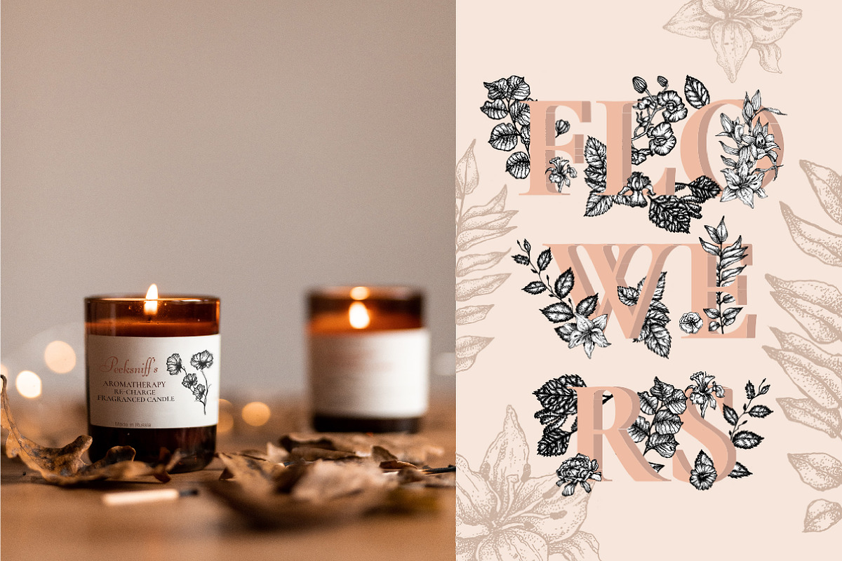 Digital Vintage Flowers, a Decorative Illustration by Onceli*art (Photo 13 of 14)