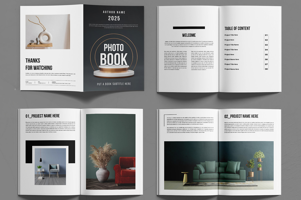Photo Book Magazine Template, a Magazine Template by MightyDesign (Photo 2 of 6)