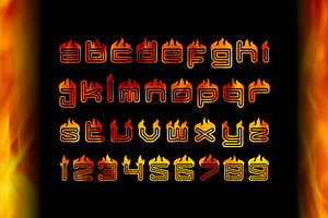 FIRE Display Font