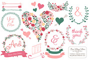 Rose Garden Floral Heart, an Illustration by Amanda Ilkov (Thumbnail 1 of 4)