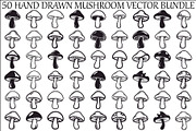 Hand Drawn Mushroom SVG Bundle, an Illustration by jahid234 (Thumbnail 1 of 51)