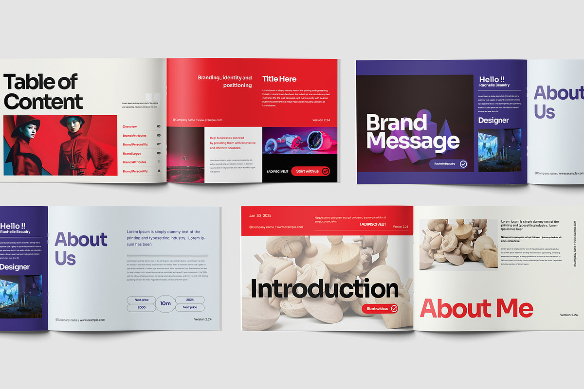 A4 Modern Brand Strategy Template, a Branding & Logo Template by TMint Play (Photo 2 of 7)