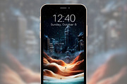 Abstract Mountain Phone Background, a Graphic by Kalindiprints (Thumbnail 6 of 6)