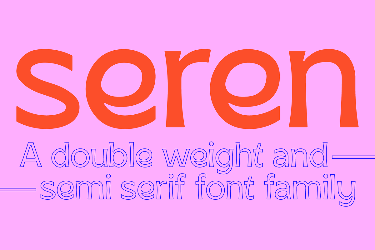 SK Seren, a Sans Serif Font by Salih Kizilkaya (Photo 1 of 15)