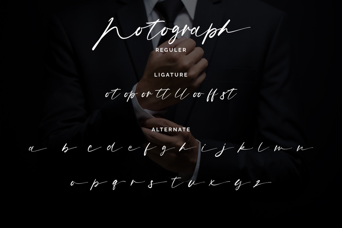 Notograph -  a Classy Signature, a Script Font by Vava Aryanto (Photo 7 of 9)