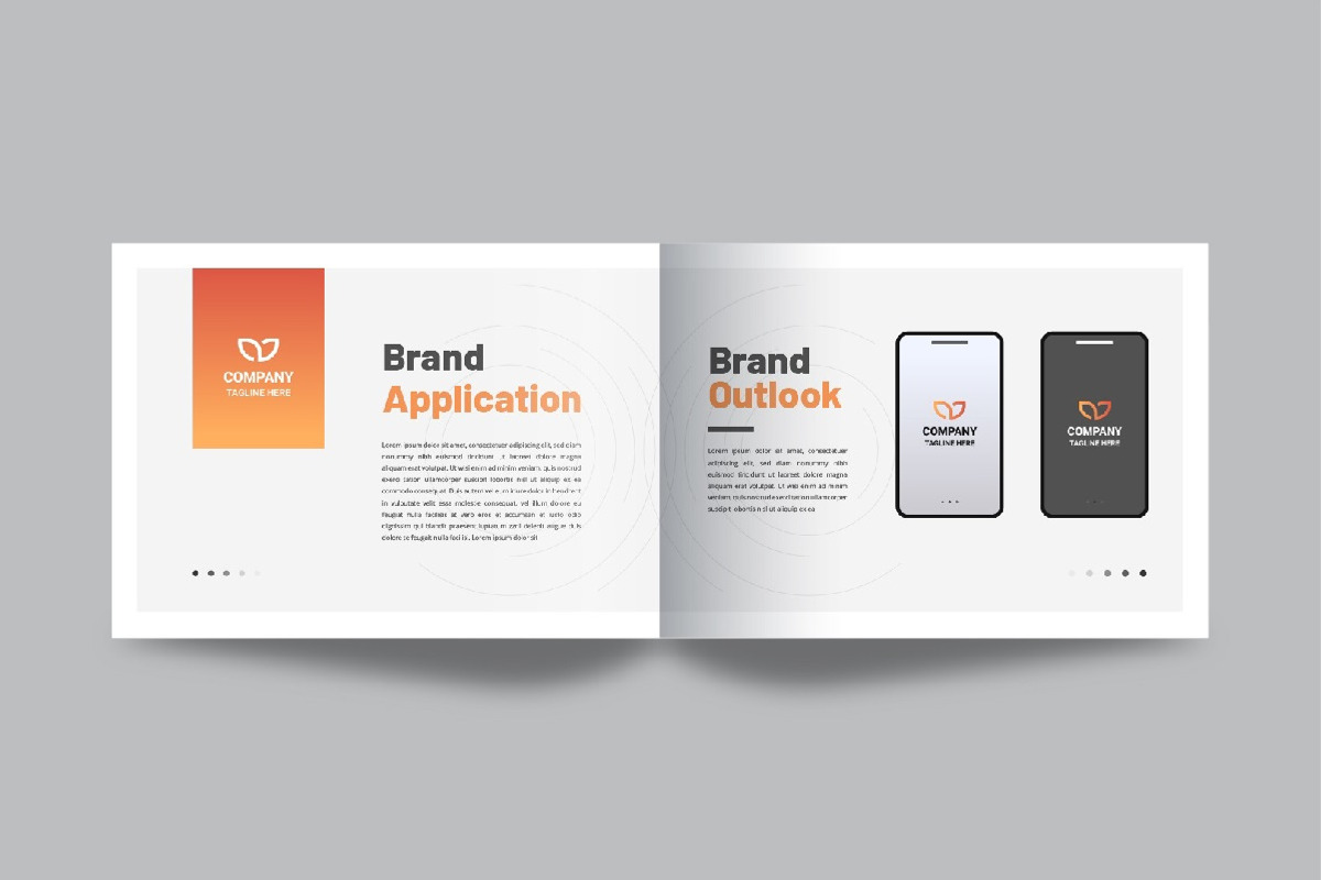 Landscape brand guideline brochure, a Brochure Template by Pavel_design (Photo 6 of 14)