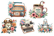 Vintage Mothers Day Funny Mama, a Seasonal Illustration by DreamArtGraphic (Thumbnail 4 of 4)