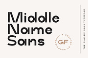 Middle Name - Minimal Classic Font, a Sans Serif Font by Graphicfresh (Thumbnail 1 of 11)