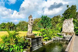 Statues in ubud monkey forest on containing bali, indonesia, and, an Architecture Photo by Leonid Andronov