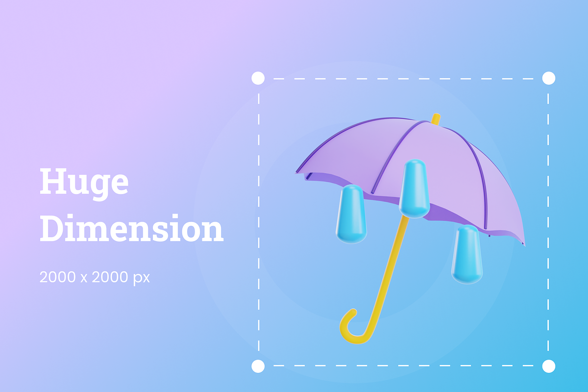 Weather 3D Illustration, an Environmental 3D Model by Vektora Studio (Photo 3 of 6)