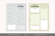 Colorful Planner Template Set, a Stationery Template by Artflorara (Thumbnail 3 of 7)
