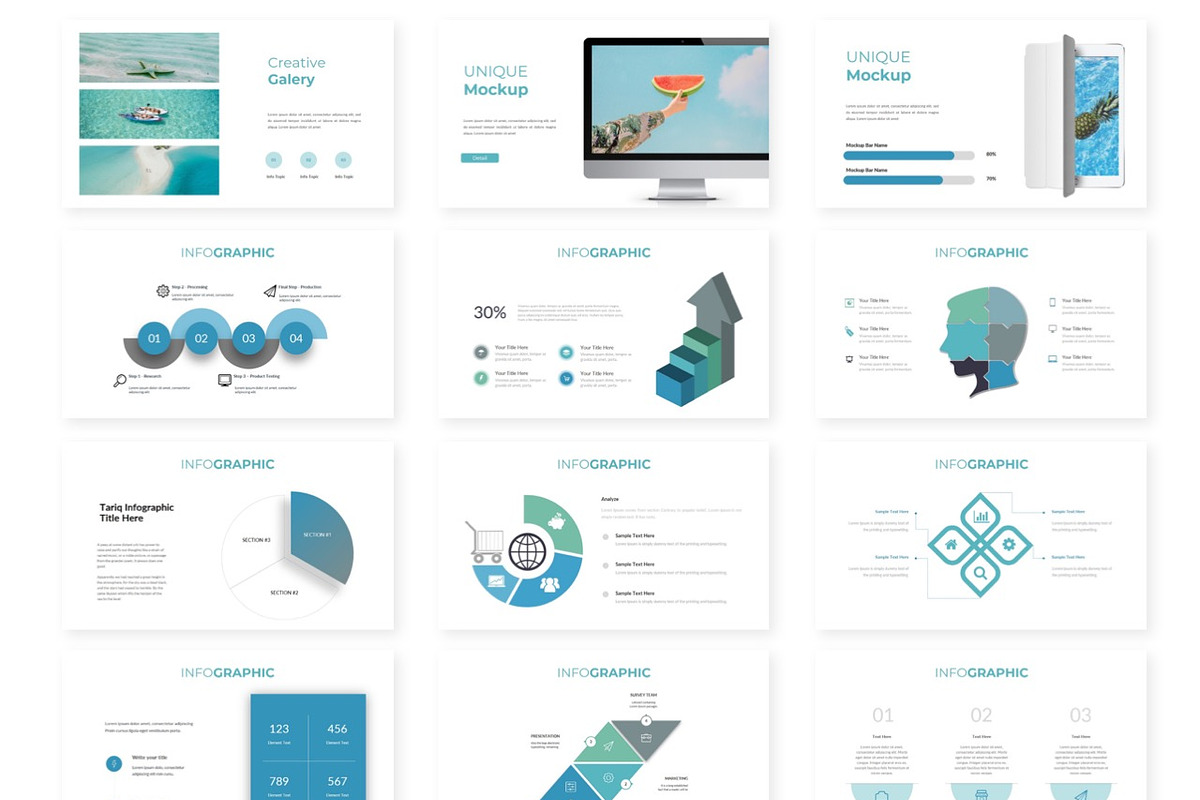 Tariq - Google Slide Template, a Presentation Template by AQR Studio