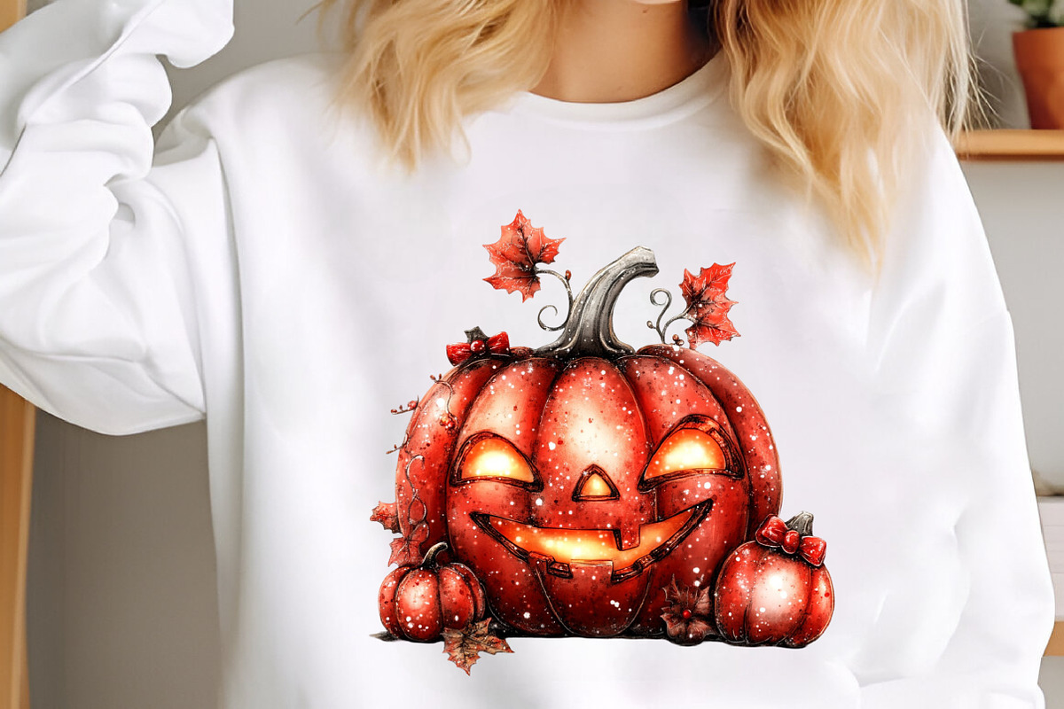 Whimsical Halloween Pumpkin Clipart, an Illustration by designcity5 (Photo 4 of 5)