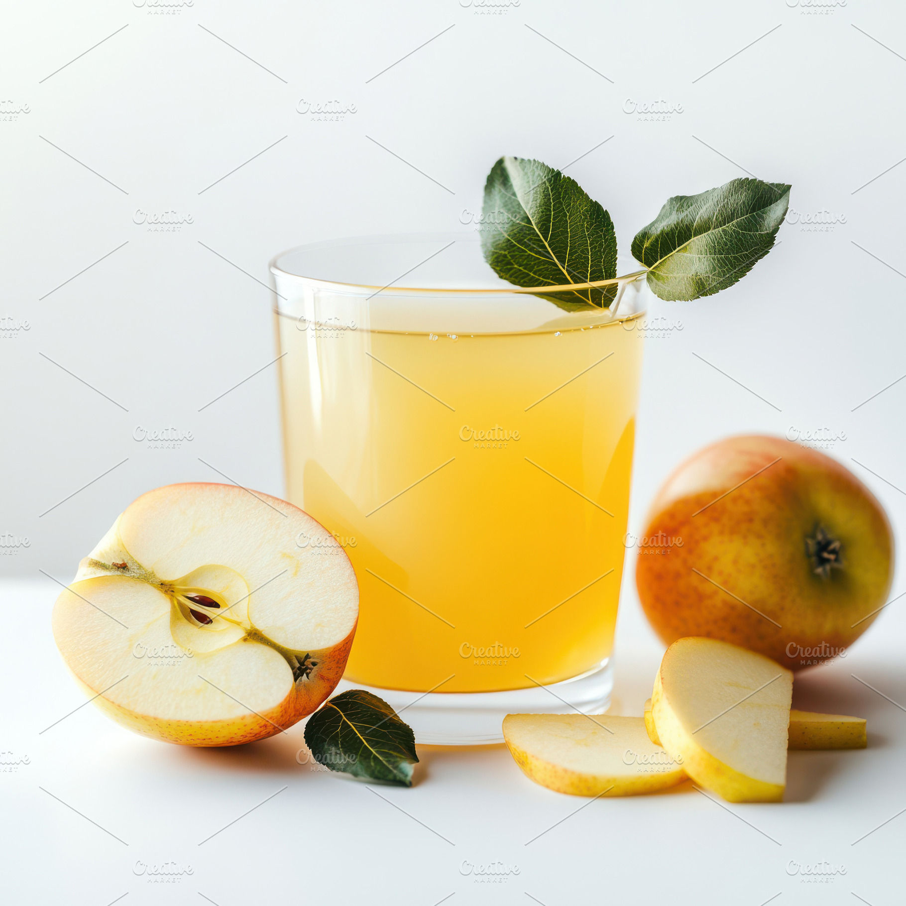 Refreshing Apple Juice Glass Apples, a Food & Drink Photo by Pixeness Studio