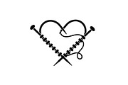 Knitted Heart Love Vector Bundle, an Illustration by Designs_River (Thumbnail 30 of 53)