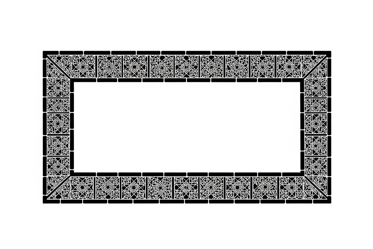 Geometric Border Frame Bundle, an Illustration by Designer_Momina (Photo 9 of 31)