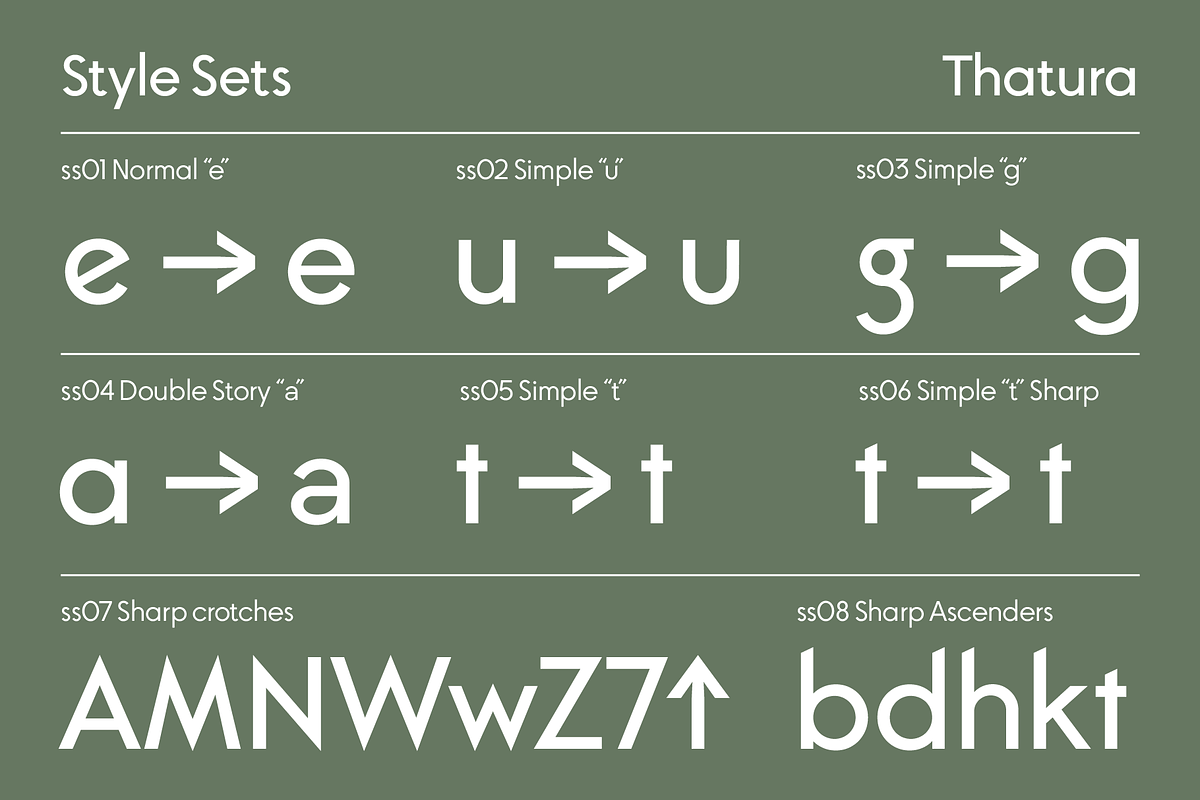Thatura Geometric Sans Font, a Sans Serif Font by That That Creative (Photo 9 of 19)