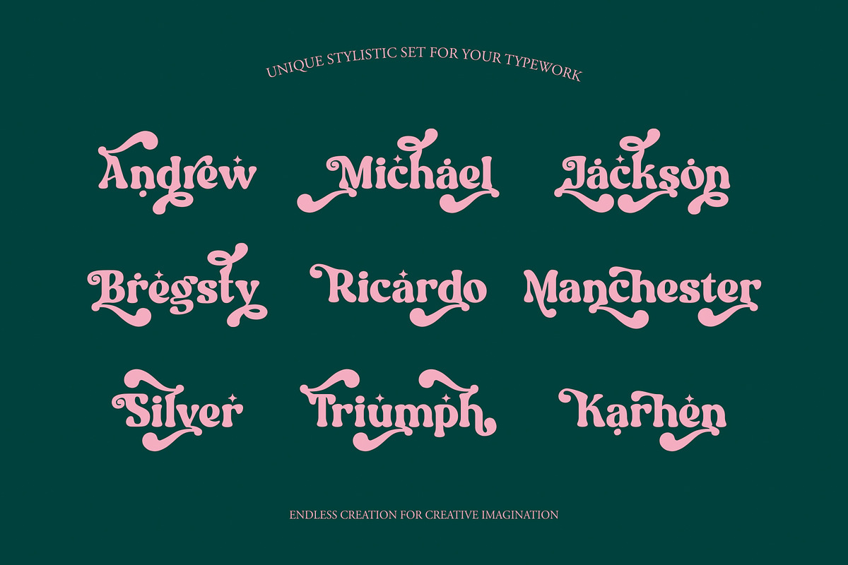 NCL Aekabih Muskey - Retro Groovy, a Serif Font by Enxyclo Studio (Photo 9 of 15)