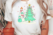 Coquette Glitter Christmas Snowman, an Illustration by Craft Nest (Thumbnail 5 of 6)