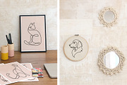 One Line Cats & Dogs: Elegant Pets, an Illustration by amber&ink (Thumbnail 4 of 7)
