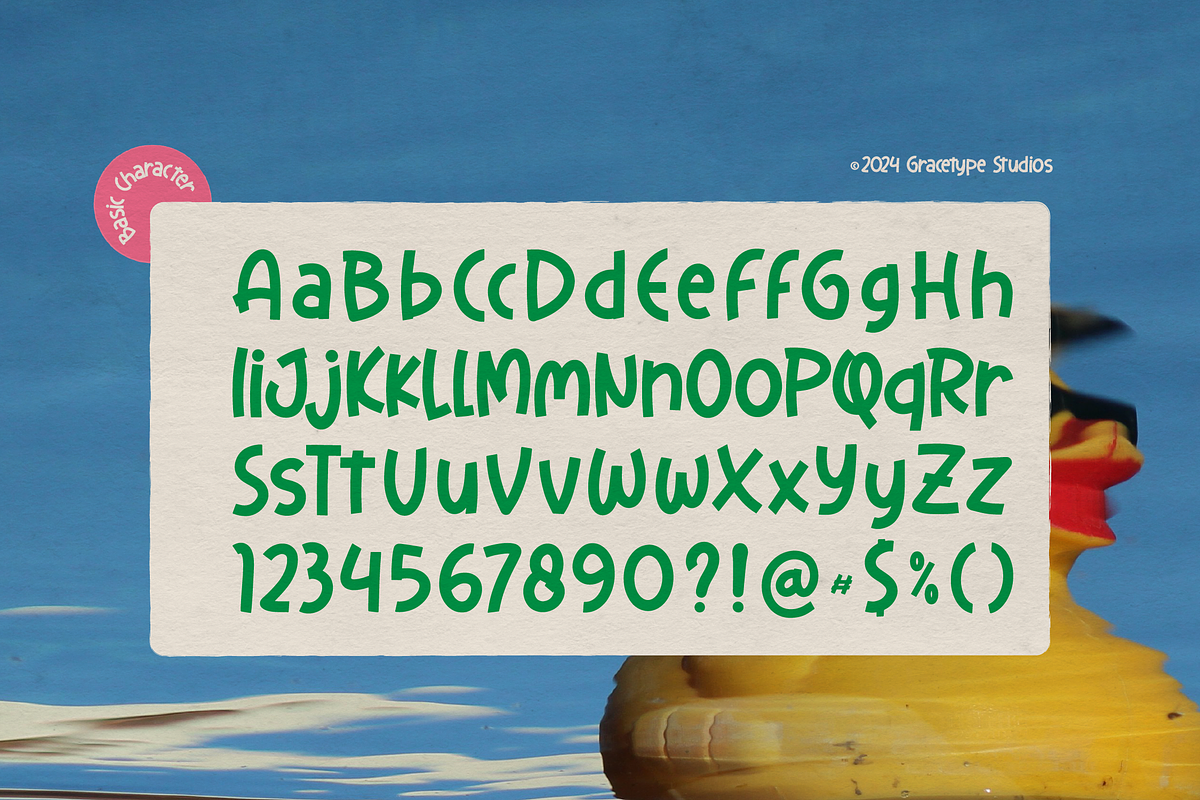 Comfy Quacky | Display Hand Drawn, a Handwritten Font by gracetype_studio (Photo 10 of 12)