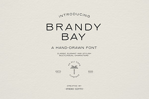 Brandy Bay - A hand drawn font