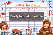 Little Students - Watercolor Clipart, an Education Illustration by Mashamashastu (Thumbnail 12 of 15)