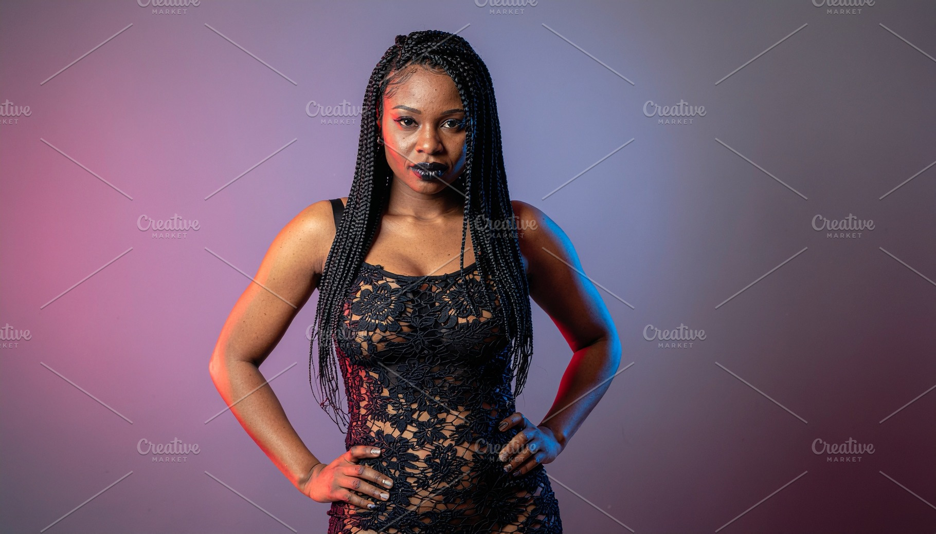young black woman AI generated, a Photo by WorldOfPhotos
