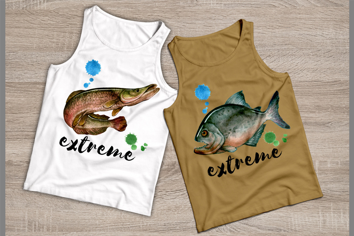 Amazon Fishing Watercolor, an Illustration by Graphobia (Photo 10 of 11)
