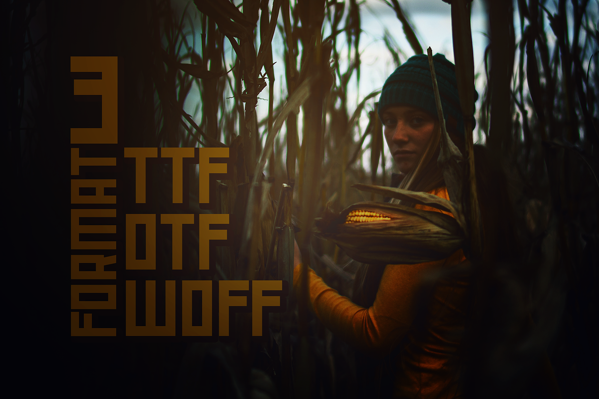 Maze The Techno Square Font, a Font by AndriyFM (Photo 3 of 9)