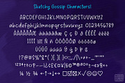 Sketchy Gossip: a single line font!, a Handwritten Font by Missy Meyer (Thumbnail 3 of 9)