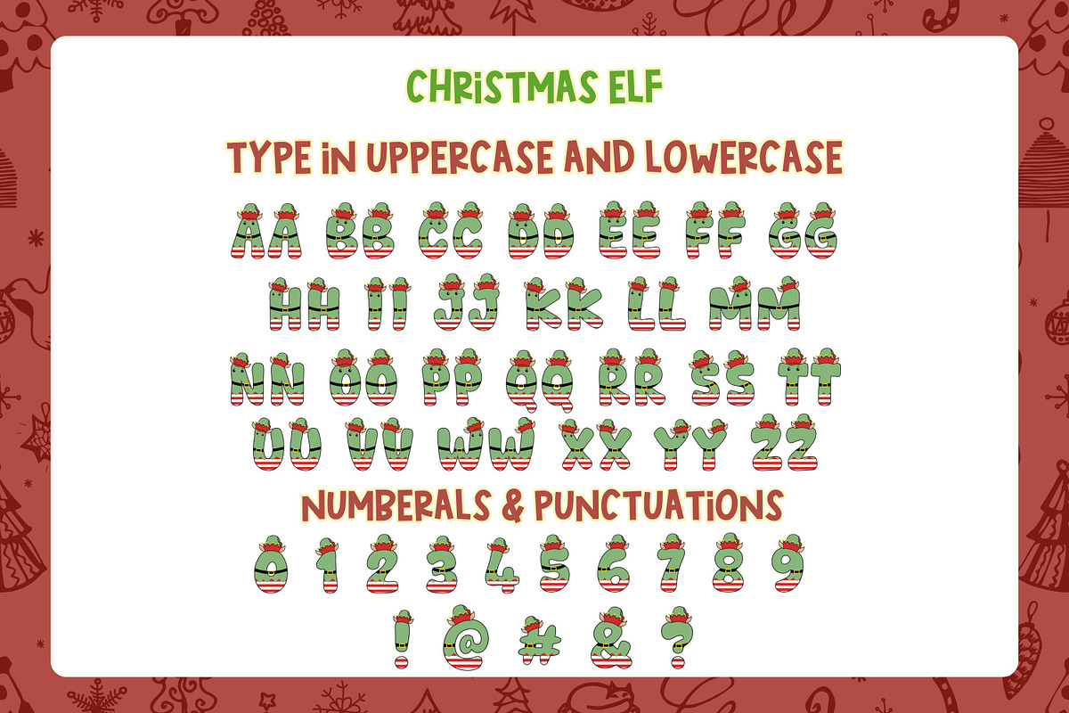 Cute Christmas - 7 Color Fonts, a Graphic by Adalin Shop (Photo 11 of 22)