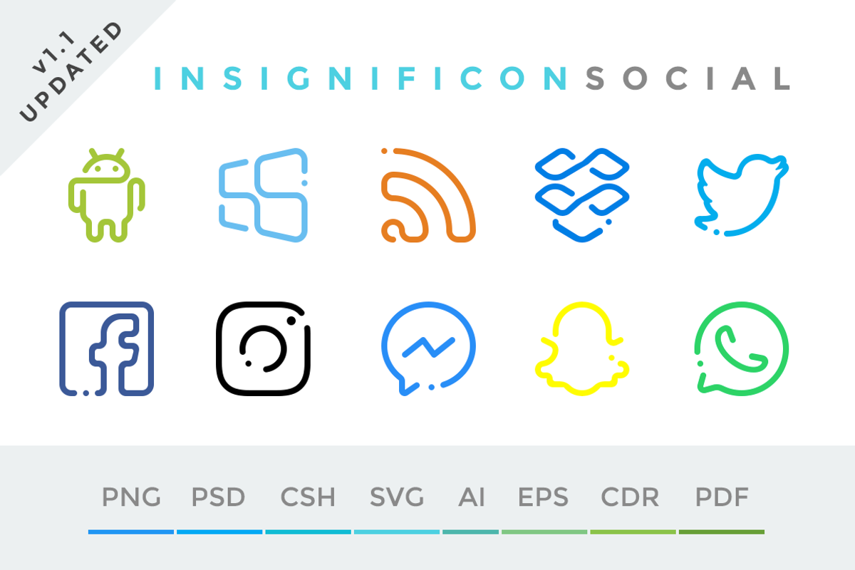 Insignificon - 42 Social Media Icons