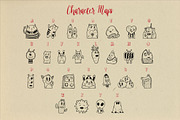 Fluffy Monsta - Cute Doodle Font, a Font by Graphiqa Studio (Thumbnail 4 of 11)