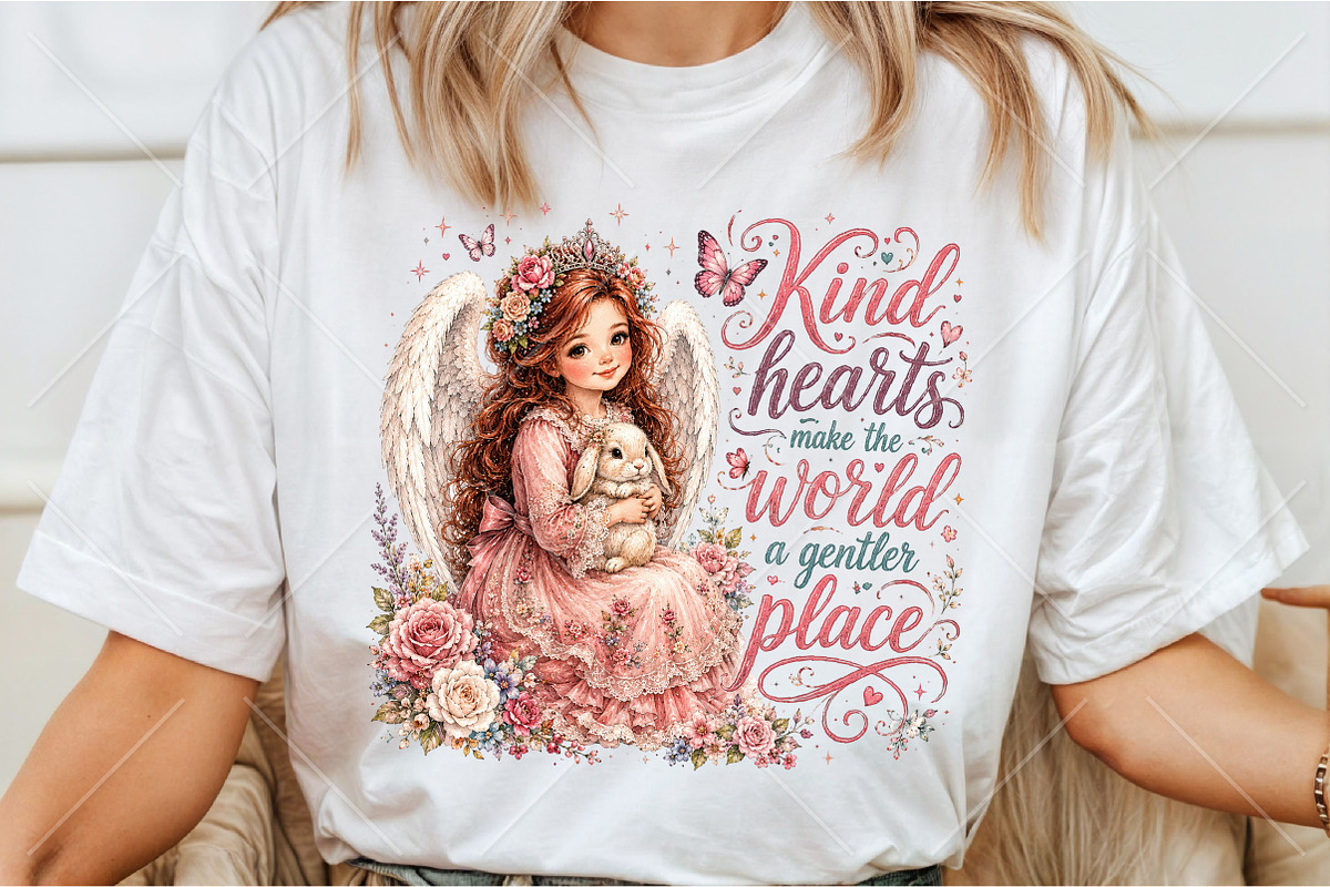 Kind Hearts Make the World Angel, a Seasonal Illustration by Canvas Craft (Photo 3 of 6)