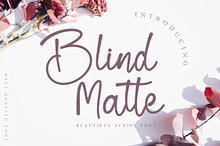 Blind Matte - Script Font