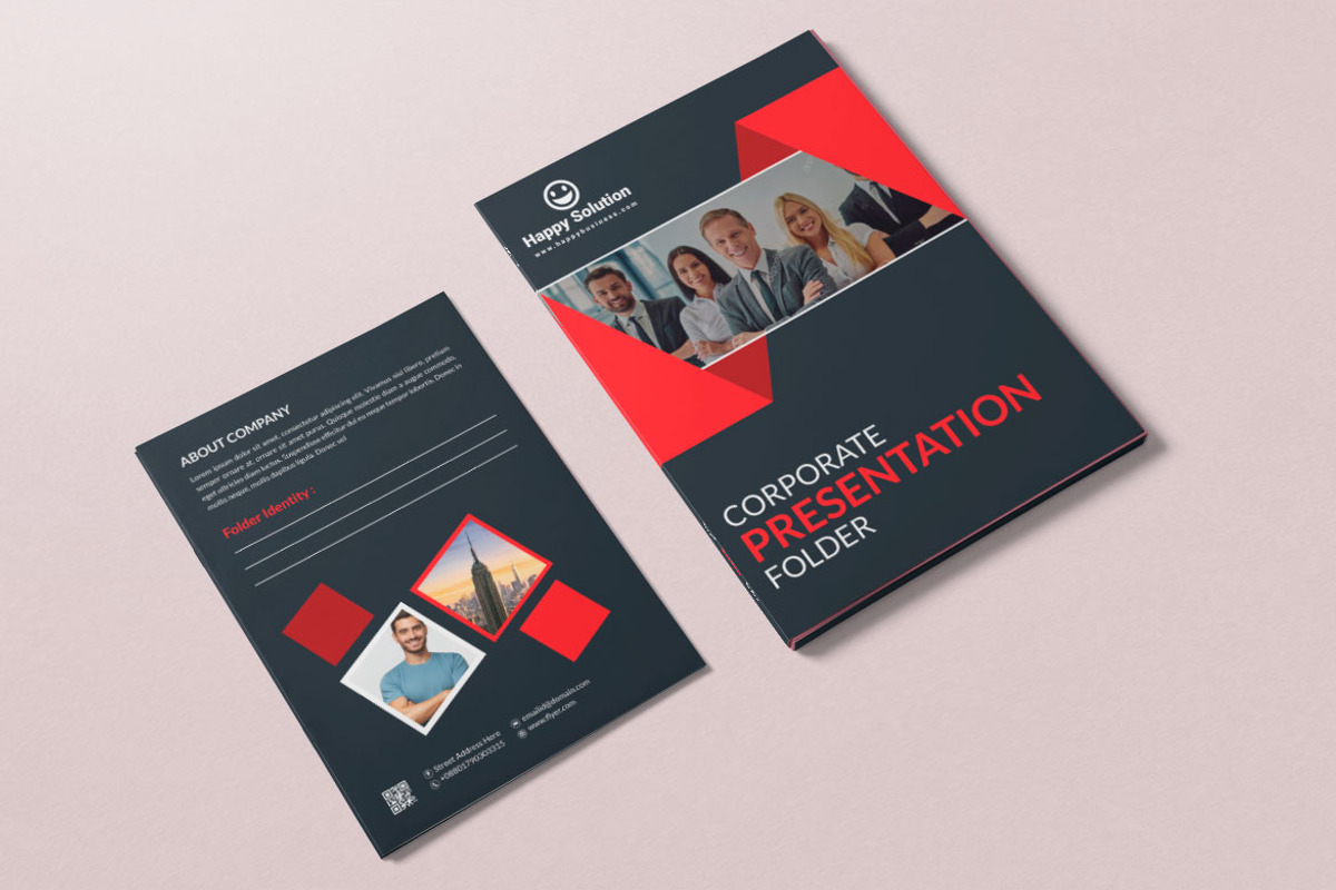 Corporate Presentation Folder Design, a Resume Template by BrandlyTemplate (Photo 3 of 4)