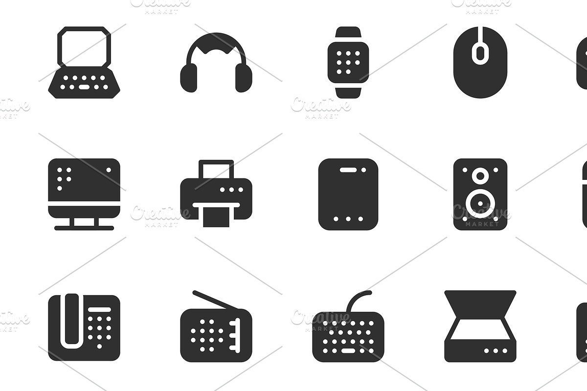 300 Glyph Essential Icons, a Solid Icon by alexdndz (Photo 3 of 21)