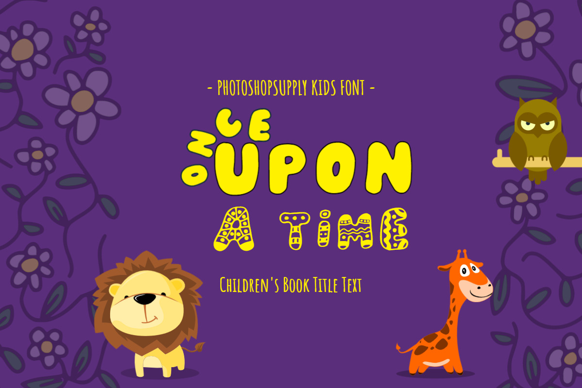 Kids Font, a Font by psddude (Photo 3 of 5)