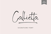 Callietta Handwritten Script Font, a Script Font by suhadidesign (Thumbnail 1 of 8)