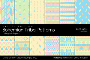 Bohemian Tribal Digital Papers