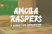 Amolla Raspers | Bubble Type, a Handwritten Font by Denustudios (Thumbnail 1 of 15)