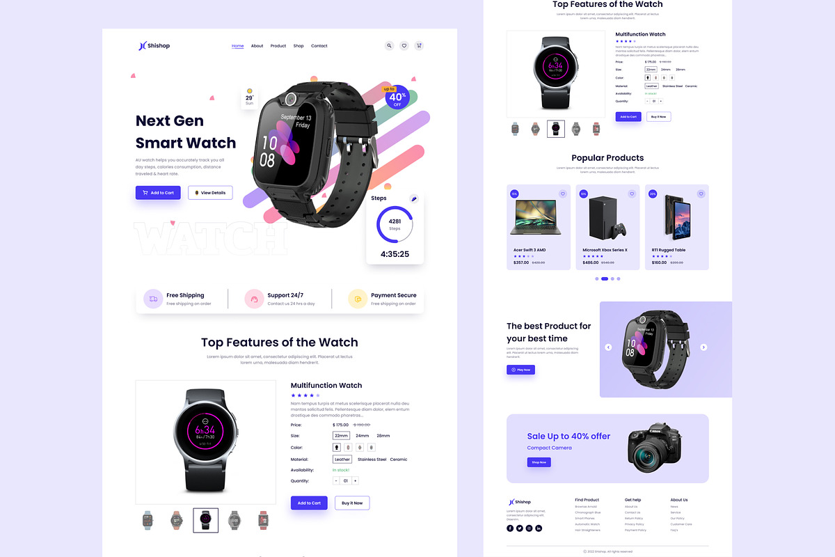 Best Gadget UI Website, a Landing Page Template by skshihabulislam