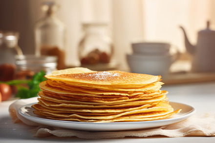 Pancakes stack, traditional Russian pancakes, a Food & Drink Photo by Natalia Klenova's Shop