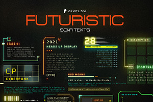 Futuristic Sci-Fi Texts, an Object Graphic by Pixflow
