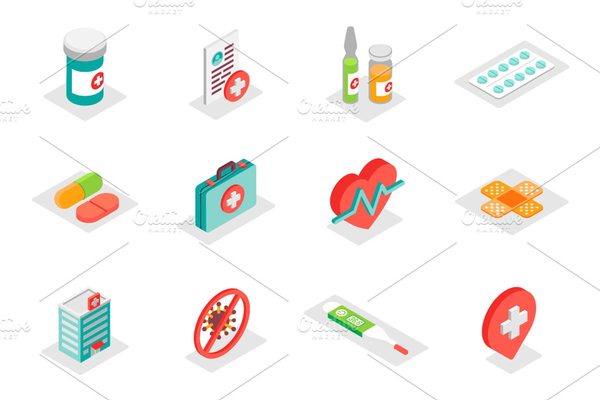 Isometric Icons Pack, a Duotone Icon by alexdndz (Photo 13 of 15)