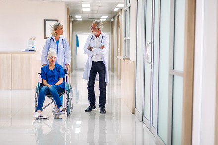 Professional medical doctor team with stethoscope in uniform dis, a Person Photo by Art_Photo